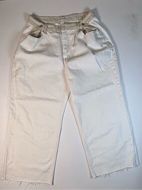 The Frankie Shop Hayla Adjustable Off-White Jeans - XL/XXL